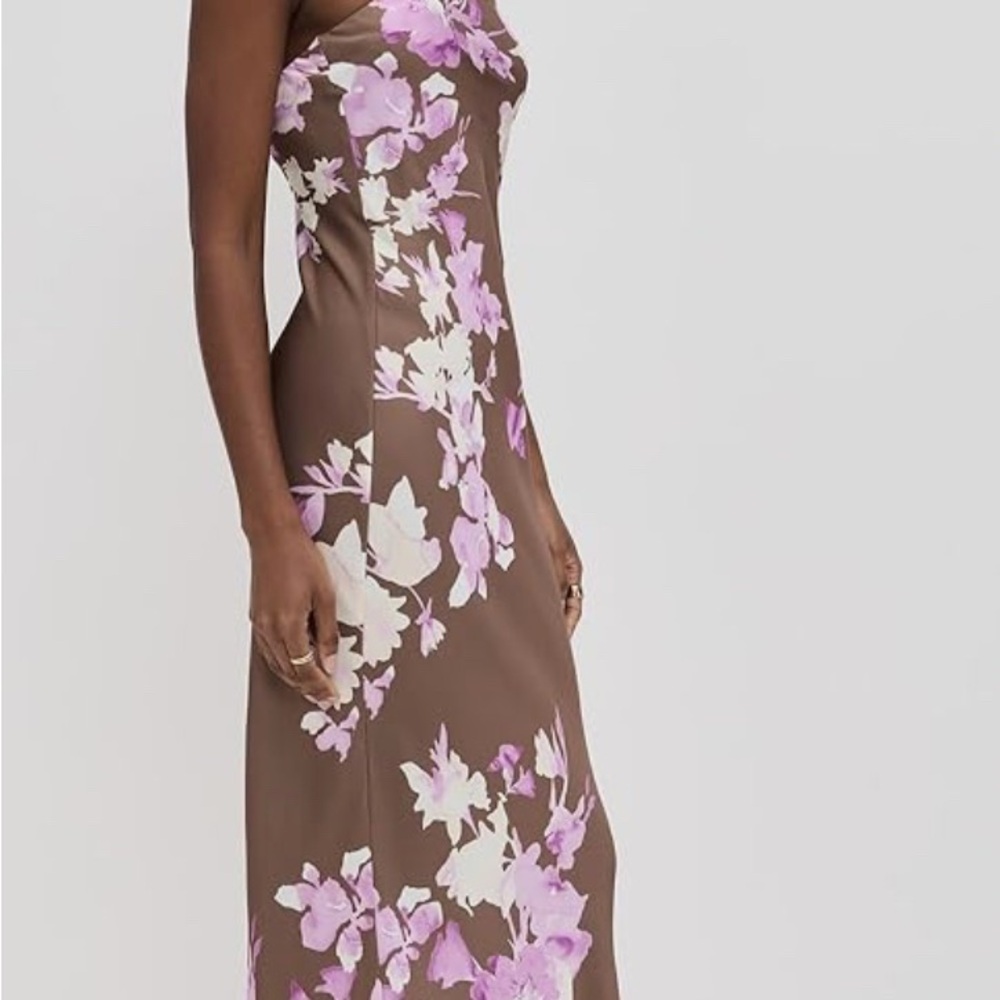 Rococo Sand Strapless Floral Strapless Dress